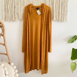 NWT See You Monday Open Hooded Cardigan Sweater